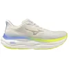 Image de Mizuno - Wave Sky 9 - Chaussures running femme Snow White / Silver Birch / Ultramarine - 38
