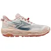 Image de Mizuno - Wave Mujin 11 - Chaussures trail femme Snow White / Larkspur / Faded Rode - 40
