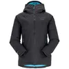 Image de Rab - Valiance Jacket - Doudoune femme Black / Aquamarine - XS