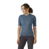 Image de Rab - Women's Cindercrino Zip Tee - Maillot vélo femme Orion Blue - M