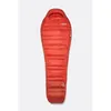Image de Rab - Alpine -12C / 10F - Sac de couchage homme Dark Horizon / Tuscan Red - Regular - Ouverture gauche