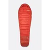 Image de Rab - Alpine -6C / 20F - Sac de couchage homme Dark Horizon / Tuscan Red - Long - Ouverture gauche