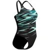 Image de Speedo - HyperBoom Placement Muscleback - Maillot de bain natation femme Black / Dark Teal - FR 42