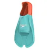 Image de Speedo Biofuse Training Palme de Natation pour Mixte Adulte, Arctic Glass / Volcanic Orange, 2-3 en occasion ou reconditionné