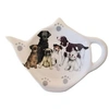 Image de Coupelle pour sachets de thé en porcelaine - Chiens