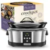 Image de Crockpot Mijoteuse électrique programmable | 5,7L (5-6 personnes)| avec minuterie numérique | Inox [SCCPBPP605], Argenté en occasion ou reconditionné