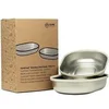 Image de Bol en acier inoxydable - Lot de 2 - Argent métallique - Compatible distributeur SureFeed