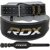 Image de RDX 6 pouce CEINTURE DE MUSCULATION EN CUIR Doré noir blanc L