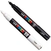 Image de Lot de 2 marqueurs PC-1MC noir et blanc | pointe extra-fine conique