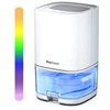 Image de Déshumidificateur Peltier 1L - Mini Déshumidificateur d'air portable & compact - Absorbeur d'humidité et de moisissure, lumières LED et Minuterie de