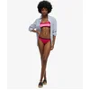 Image de Superdry Femme Bas de Bikini Espiègle élastique Rose Taille: 38