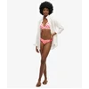 Image de Superdry Femme Bas de Bikini Espiègle Rayé Rose Taille: 38