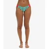 Image de Superdry Femme Bas de Bikini Espiègle Rayé Vert Taille: 36