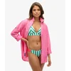 Image de Superdry Femme Haut de Bikini Triangle Rayé Vert Taille: 44