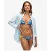 Image de Superdry Femme Haut de Bikini Triangle à Nouer Bleu Taille: 40