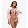 Image de Superdry Femme Bas de Bikini Classique Imprimé Noir Taille: 40