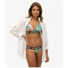 Image de Superdry Femme Haut de Bikini Triangle à Logo Turquoise Taille: 44