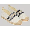 Image de Superdry Femme Coton Logo Brodé En Toile Avec Empiècement Espadrilles, Beige, Pointure: 40