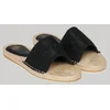Image de Superdry Femme Logo Brodé Mules Type Espadrilles À Brides Croisées, Noir & Beige, Pointure: 39