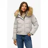 Image de Superdry - Everest Hooded Bomber Jkt - Doudoune femme Moonlight Grey - L