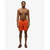 Image de Superdry Homme Short de Bain Haut de Gamme Brodé Longueur 43 cm Orange Taille: S