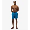 Image de Superdry Homme Short de Bain Haut de Gamme Brodé Longueur 43 cm Bleu Taille: S