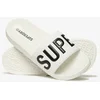 Image de Superdry Femme Logo En Relief Core Sandales De Piscine, Blanc & Noir, Pointure: 5-6