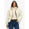 Image de Superdry - Hooded Sports Puffer Jacket - Doudoune femme Off White - XS