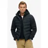 Image de Superdry - Hooded Storm Knit Hybrid Jkt - Doudoune homme Eclipse Navy - XL