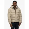 Image de Superdry - Hooded Sports Puffer Jacket - Doudoune homme Winter Twig Beige - M