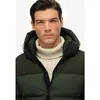Image de Superdry - Colourblock Hooded Puffer Jkt - Doudoune homme Surplus Goods Olive Green - S