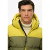 Image de Superdry - Colourblock Hooded Puffer Jkt - Doudoune homme Shooting Olive - XXL