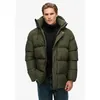 Image de Superdry - Hooded Mid Length Sports Puffer - Doudoune homme Army Khaki Green - XXL