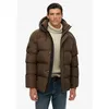 Image de Superdry - Hooded Mid Length Sports Puffer - Doudoune homme Slate Brown - S