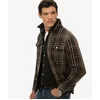 Image de Superdry Homme Chemise à Carreaux Épaisse - The Merchant Store Green Taille: L
