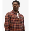 Image de Superdry Homme Chemise Lumberjack en Coton à Manches Longues Orange Taille: M