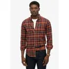 Image de Superdry - L/S Cotton Lumberjack Shirt - Chemise homme Logger Check Orange - XL