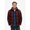 Image de Superdry - Wool Miller Overshirt - Chemise homme WESTERN OMBRE RED - M