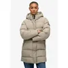 Image de Superdry - Hooded Sports Puffer Mid Jkt - Doudoune femme Winter Twig Beige - S