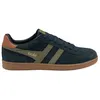 Image de Gola - Equipe II Suede - Chaussures lifestyle homme Navy / Light Khaki / Moody Orange - 43
