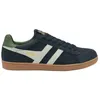 Image de Gola - Equipe II Suede - Chaussures lifestyle homme Navy / Smoke / Green - 40