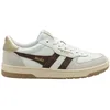 Image de Gola - Hawk - Chaussures lifestyle femme White / Dark Brown / Gold - 41