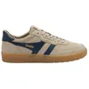 Image de Gola - Hawk Suede '86 - Chaussures lifestyle homme Bone / Navy / Gum - 41