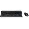 Image de - Ensemble clavier et souris - combo - full size - sans fil - 2.4 GHz - AZERTY - Français - noir