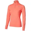 Image de Mizuno - Core Impulse Half Zip Long Sleeve Tee - T-shirt femme Desert Flower - XS