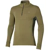 Image de Mizuno - Active Warmalite HZ LS Top - Sous-vêtement thermique homme Martini Olive - XL