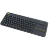 Image de Logitech K400 Plus Clavier Sans Fil Touch TV Avec Contrôle Média et Pavé Tactile, Clavier Espagnol QWERTY - Noir en occasion ou reconditionné