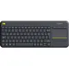 Image de Logitech Clavier avec pavé tactile K400 Plus pour PC à connexion TV en Noir