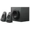 Image de Logitech Z625 Système de Haut-Parleurs 2.1 Subwoofer, THX, 400W en Puissance, Basses Puissantes, Multidispositifs, Entrée Optique 3,5mm/RCA, Prise EU, PC/PS4/Xbox/TV/Smartphone/Tablette en occasion ou reconditionné