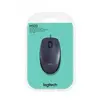 Image de M100 - Souris - droitiers et gauchers - optique - 3 boutons - filaire - USB - noir